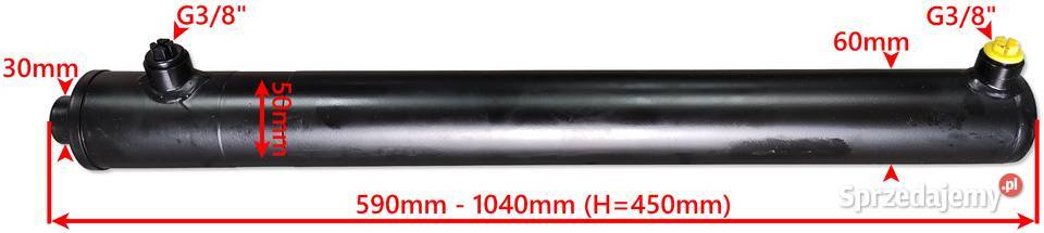 Siłownik Hydrauliczny SMTG 50x30 SKOK 450 2STR Pozostałe kujawsko-pomorskie Solec Kujawski