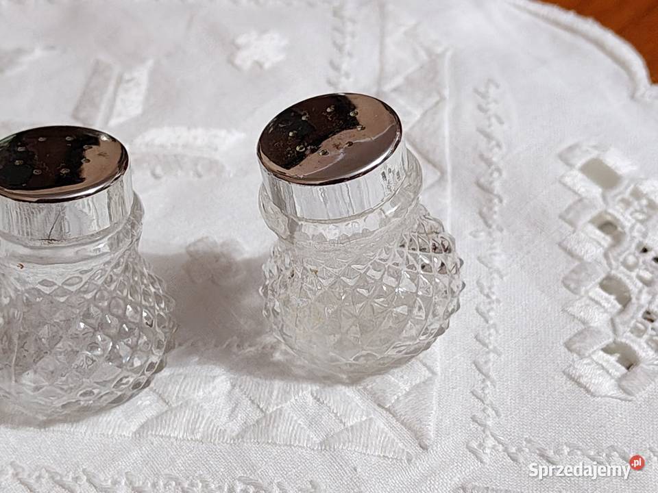 Szkło przyprawniki sól pieprz Legnica