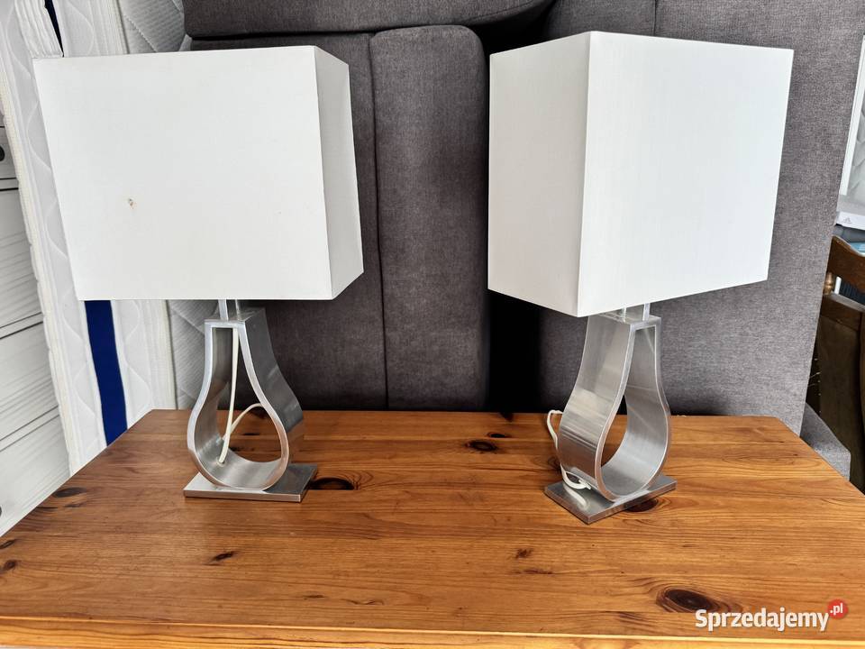 Lampa stołowa lampka nowoczesna klosz aluminium Garwolin