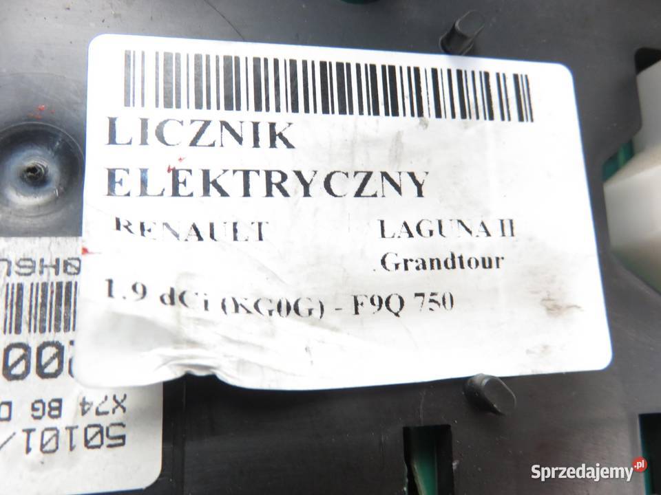 LICZNIK RENAULT LAGUNA II 19 dCi 8200218878
