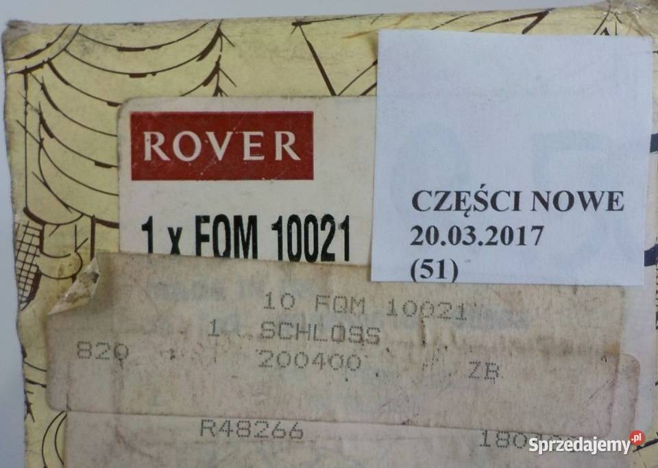 ZAMEK DRZWI LEWY TYŁ ROVER 200 400 95 zamki, wkładki, kluczyki Nowy Tomyśl sprzedam