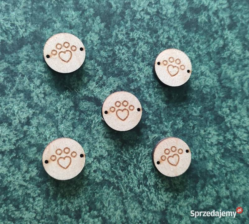 charms11 zawieszka drewno grawer 15 hand made Tczew