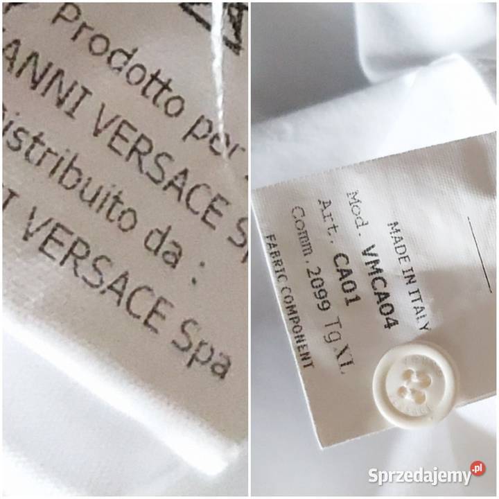 Koszula Versace biała rozmiar XS S lubelskie Lublin