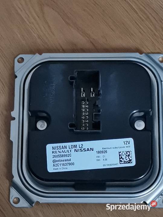 NISSAN RENAULT PRZETWORNICA MODUŁ LED 260558992C Oświetlenie Międzychód