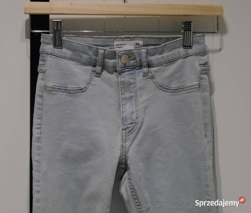 Sinsay świetne spodnie skinny nowe 34 XS Rozmiar 34(XS) dolnośląskie Wrocław