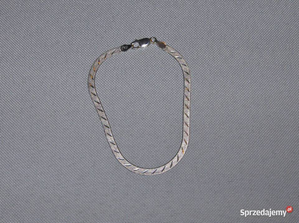 Srebrna 925 bransoletka ITALY 195 srebro Łódź