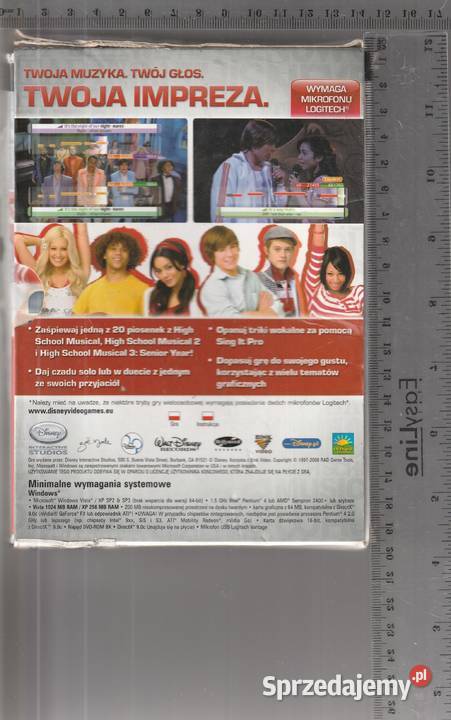 DISNEY SING IT High School Musical 3 PC Komputerowe PC sprzedam