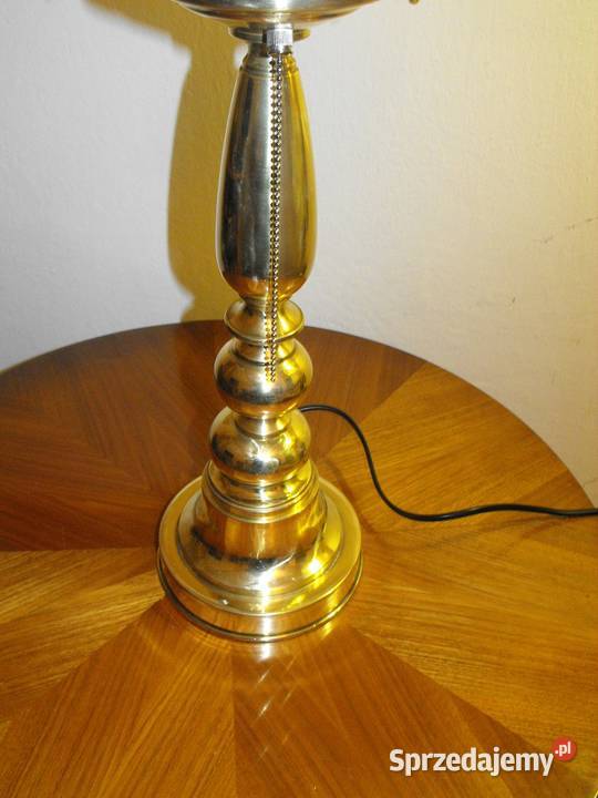 Elegancka mosiężna lampa w stylu Art Deco Skierniewice