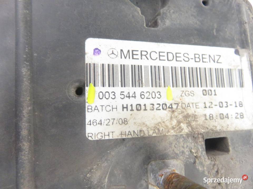 LAMPA LEWA TYLNA MERCEDES ACTROS MP4 MP5 osobowe