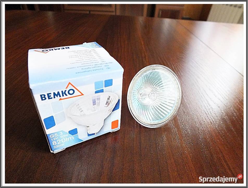 Żarówka halogenowa MR16 12V 50W 60stopni BEMKO Żary