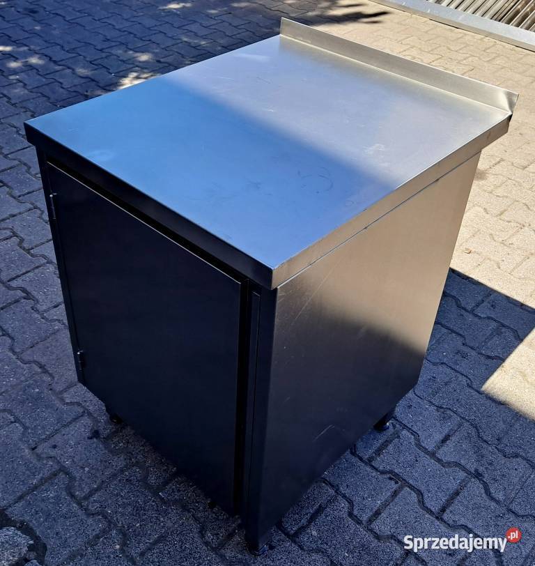 STÓŁ Z SZAFKĄ I PÓŁKĄ DORA METAL 607085 M930N Nowe Skalmierzyce