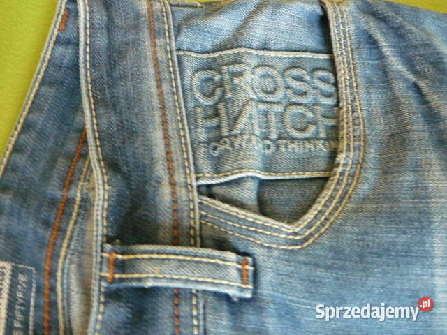 Spodnie męskie Jeans CROSS niebieski Odzież codzienna Myszków