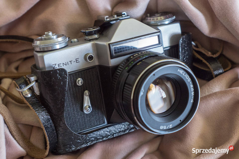Piękny aparat Zenit E z Helios 44m4 serwisie Szramowo sprzedam