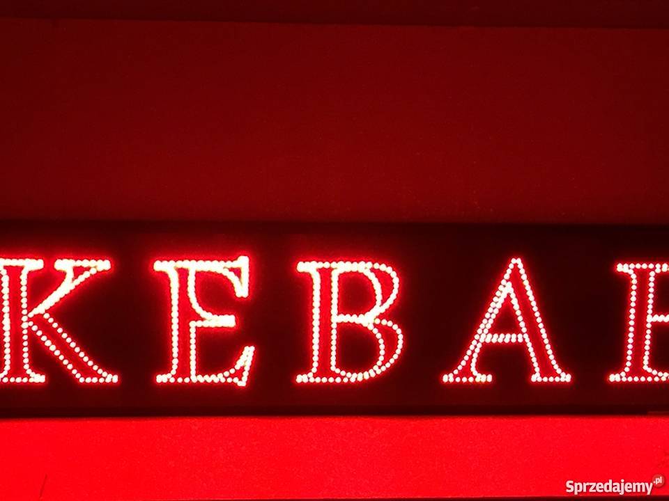LED reklama KEBAB 200x50 zewnętrzna NOWA Pomiechówek