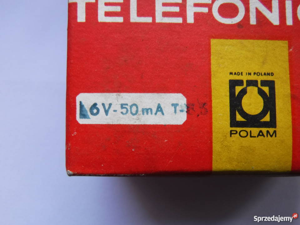 Zarówka telefoniczna 6V 50mA T55 Nowe Szydłowiec