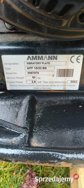 Apf 1033 Ammann zagęszczarka 2023 Namysłów