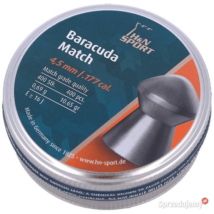 Śrut HN Baracuda Match 45mm 069g Sport i Wypoczynek Warszawa