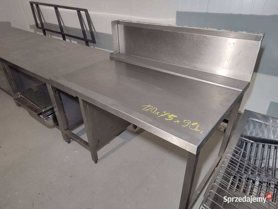 Stół roboczy nierdzewny 1200 x 750 x 900 mm Magazynowanie Niedźwiedź