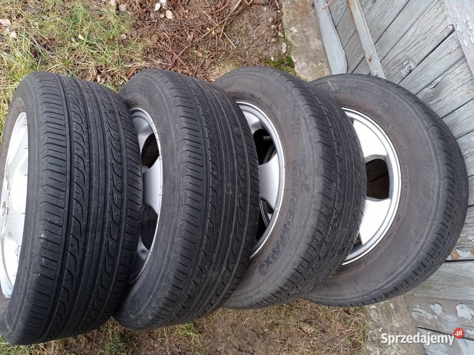 Koła komplet alufelgi R15 5x110 opony letnie Ogrodzieniec