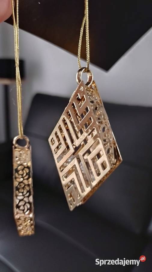 Zawieszka na choinkę metalowa złota dekoracja Czemierniki