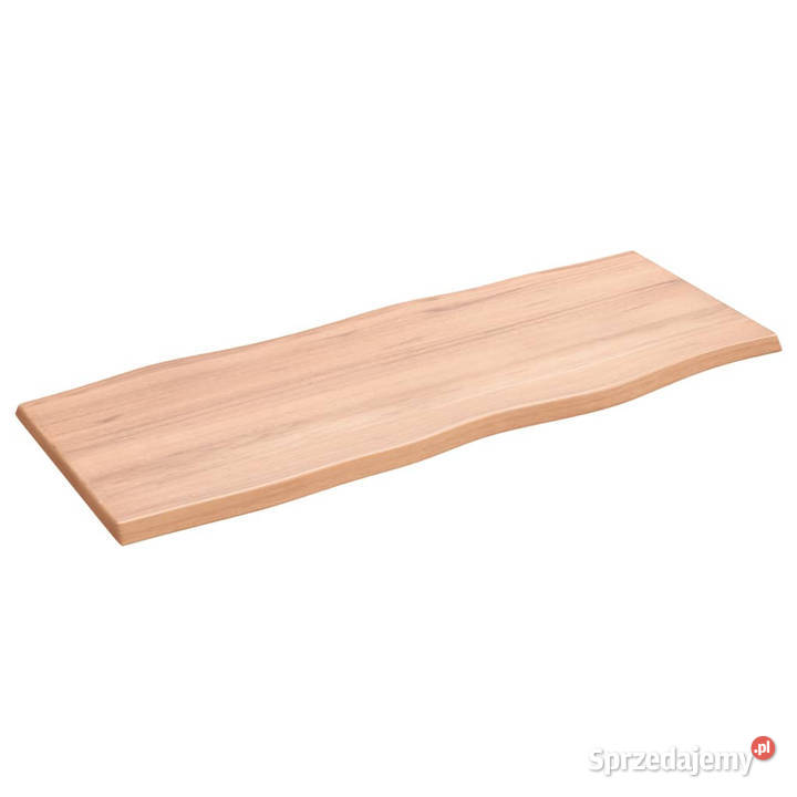 Blat stołu jasny brąz 100x40x2 dąb z naturalną Warszawa