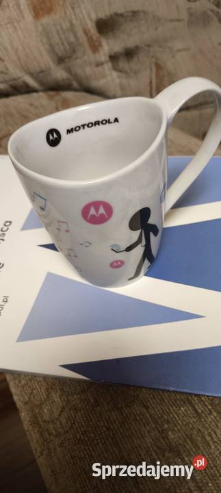 Kubek porcelanowy sygnowany Motorola helomoto Gliwice