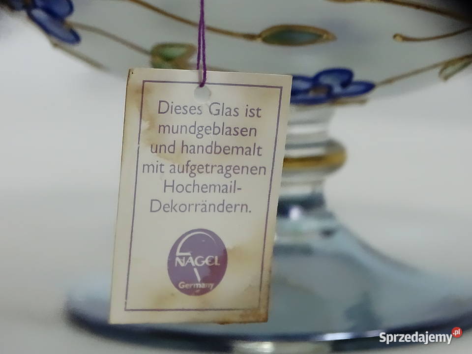 Zestaw szkła retro NAGEL Germany Wazon Patera Biłgoraj sprzedam