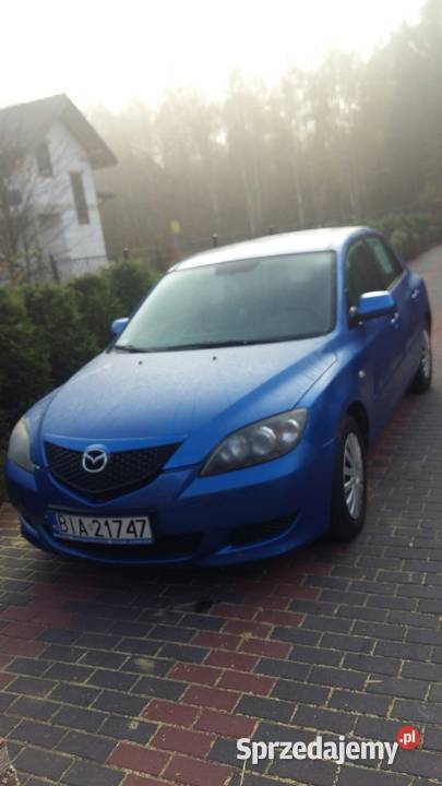 MAZDA 3 2005 NIEBIESKA SPRZEDAM Samochody osobowe Białystok