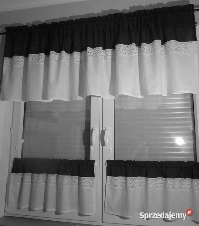 firanki komplety na okno zazdrostki SZYJEMY NA biały sprzedam