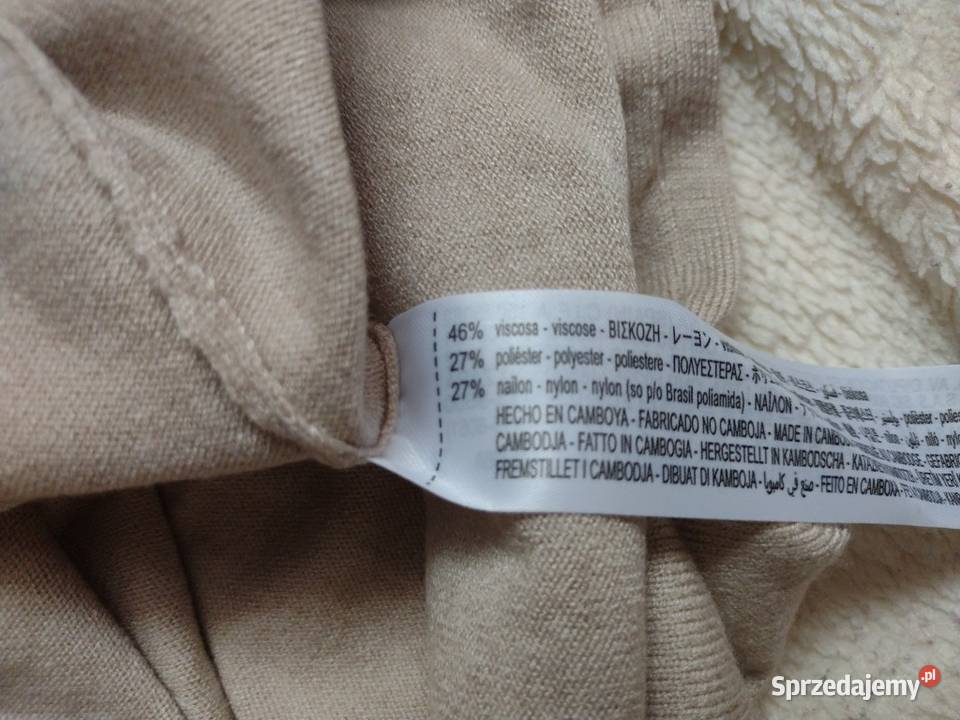 38M ZARA Dzianinowa sukienka ołówkowa z Madrytu Kraków