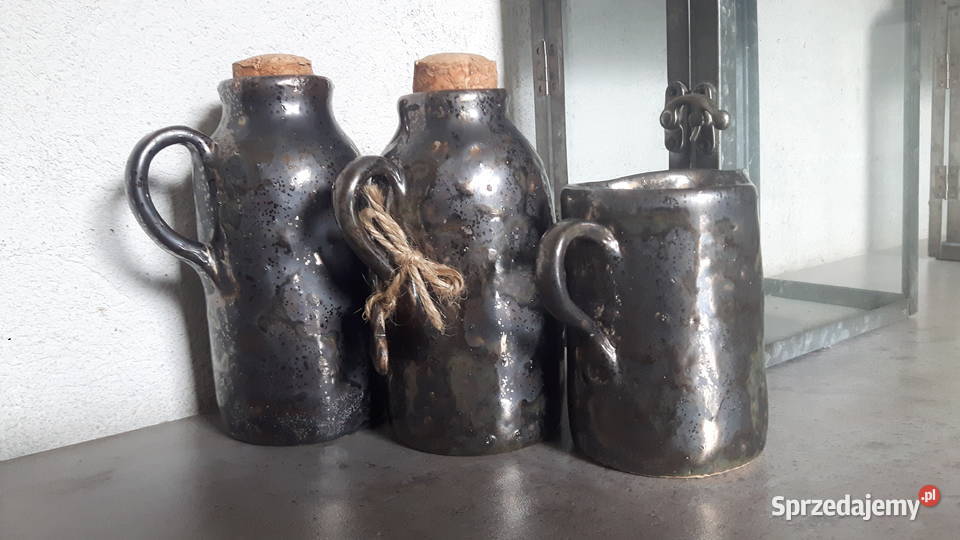 Zestaw naczyń ceramicznych ręcznie wykonanych Otwock