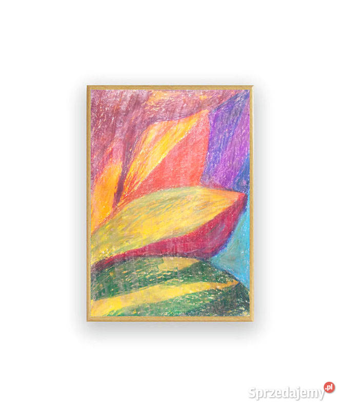 kolorowy rysunek a4 ciepłe kolory rysunek 21x30 Bydgoszcz