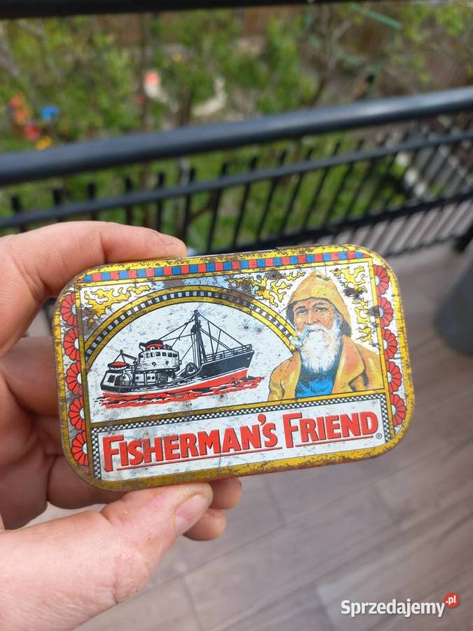 Stara puszka pastylkach fishermans friend