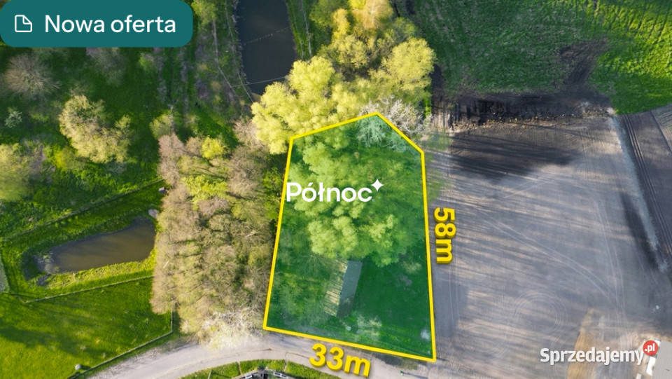Pniówno działka 1801 m spokojna okolica lubelskie