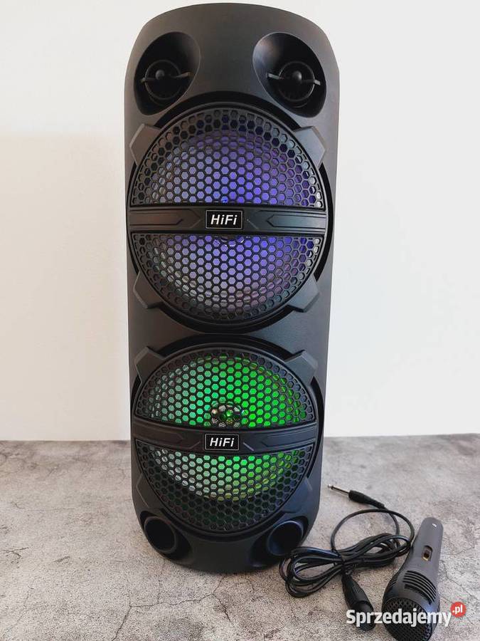 Głośnik tuba z karaoke i podświetleniem boombox