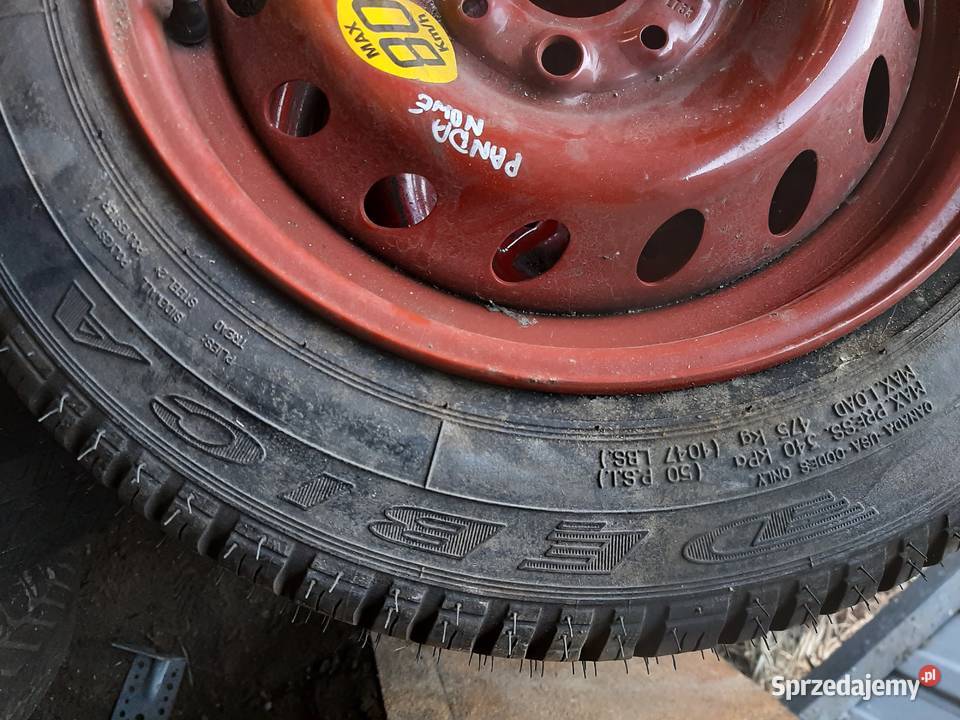 Fiat Panda II Seicento dojazdówka koło dojazdowe Ksawerów