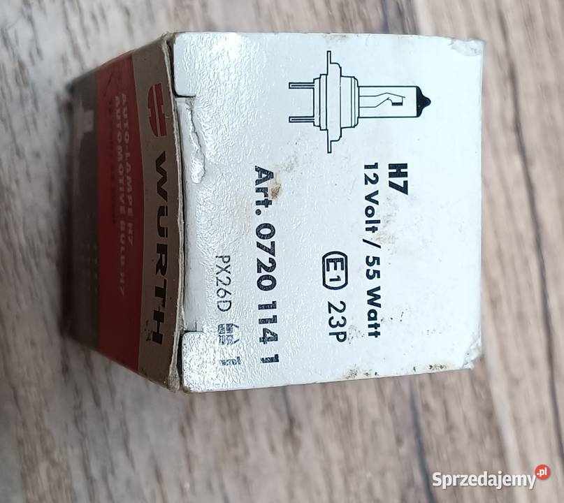 WURTH żarówka halogenowa H7 55W Zbylitowska Góra