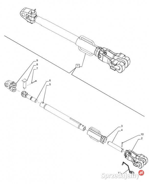 Holland T6090 T6070 Jarzmo 87315045 Jastrzębniki