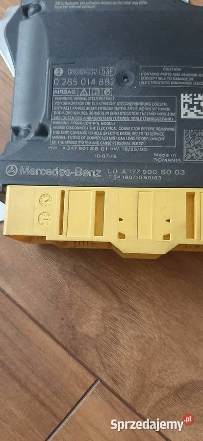 Moduł sensor airbag Mercedes A klasa W177 dolnośląskie Chocianów sprzedam