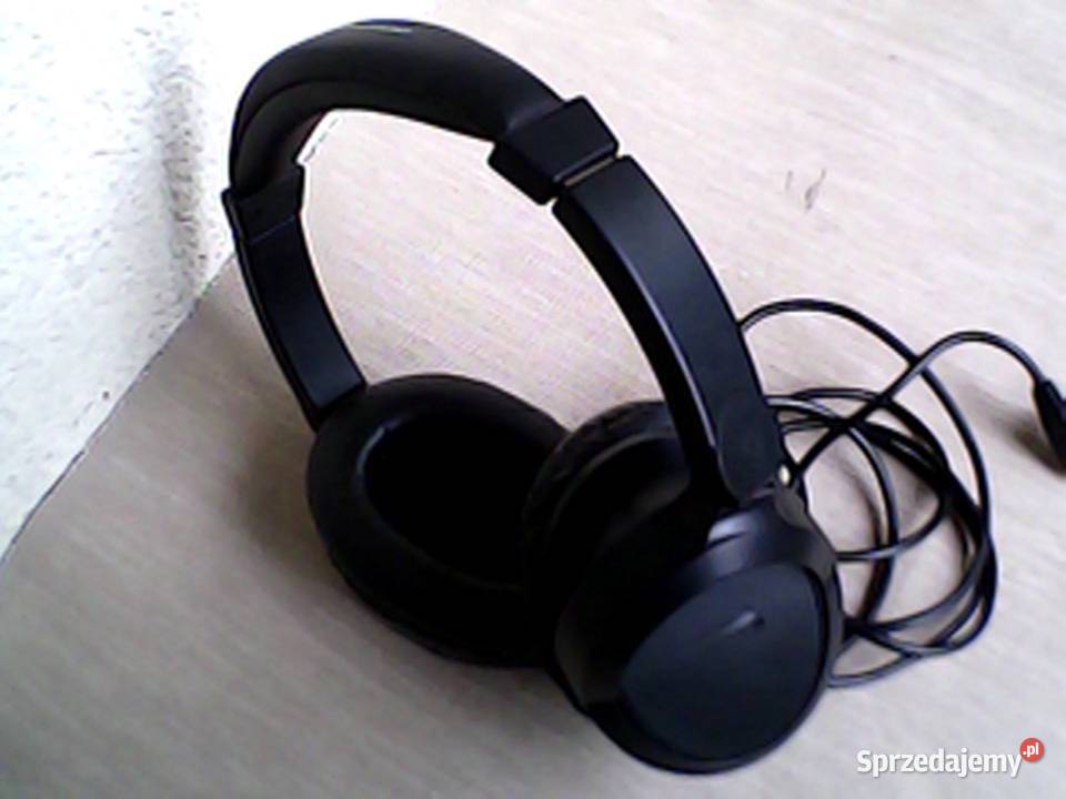 Słuchawki nauszne przewodowe lekkie z 2 wtykami Warszawa