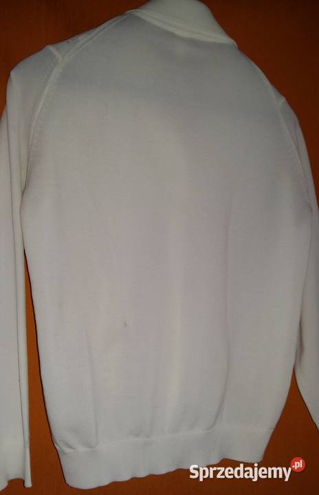 Biały sweter rozpinany elastyczny M Rozpinane  łódzkie