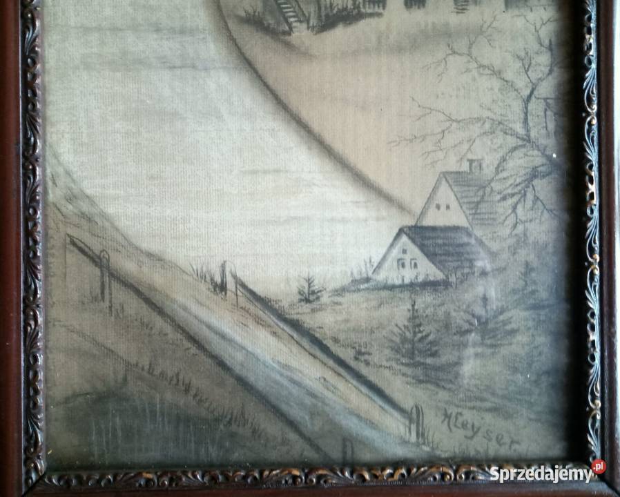 H Leyser Osada przedwojenna grafika w pięknej Sulechów