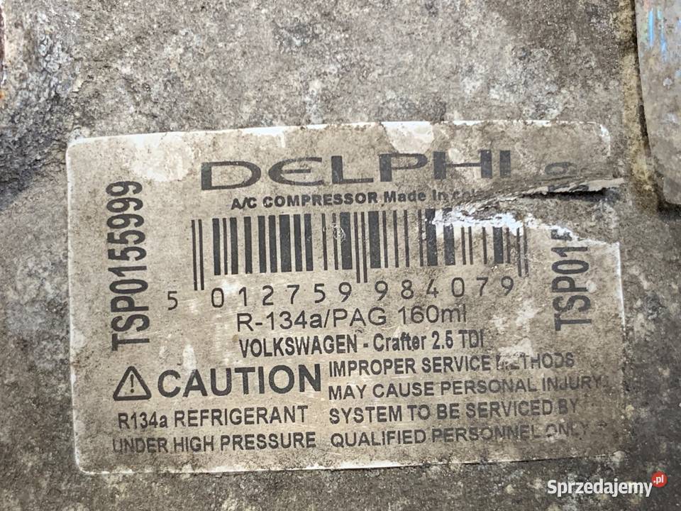 SPRĘŻARKA KLIMATYZACJI VW GOLF VII TSP0155999 16 osobowe Klimatyzacja podkarpackie sprzedam