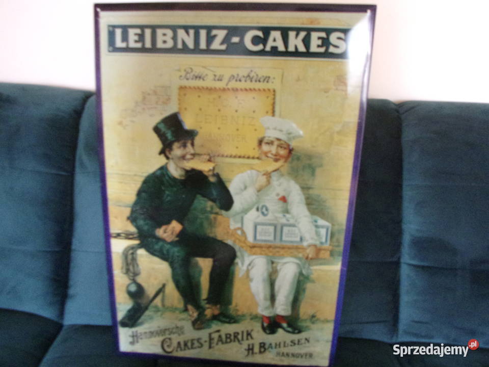 Replika orginalnej reklamy z przed lat firmy mazowieckie Warszawa