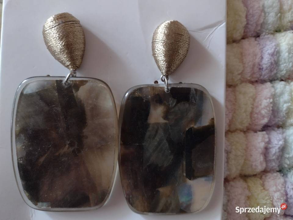 ZARA Duże kolczyki wieczorowe z Madrytu NOWE Kraków