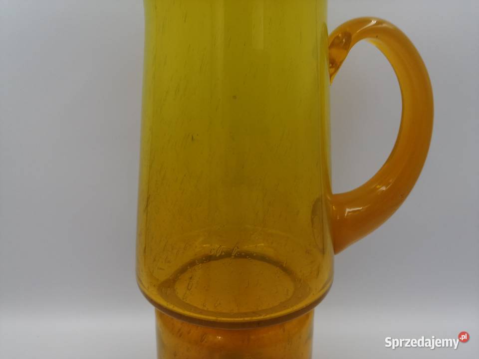 Dzbanek pocisk szklanka Horbowy antico szkło z dolnośląskie Borów