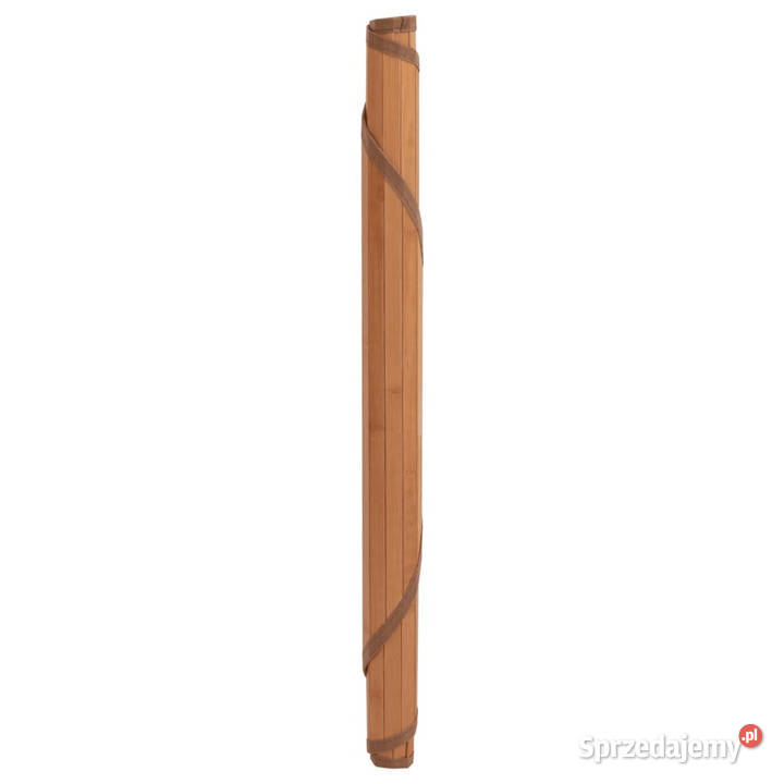 Dywan okrągły brązowy 100 bambusowy WM376986 Warszawa