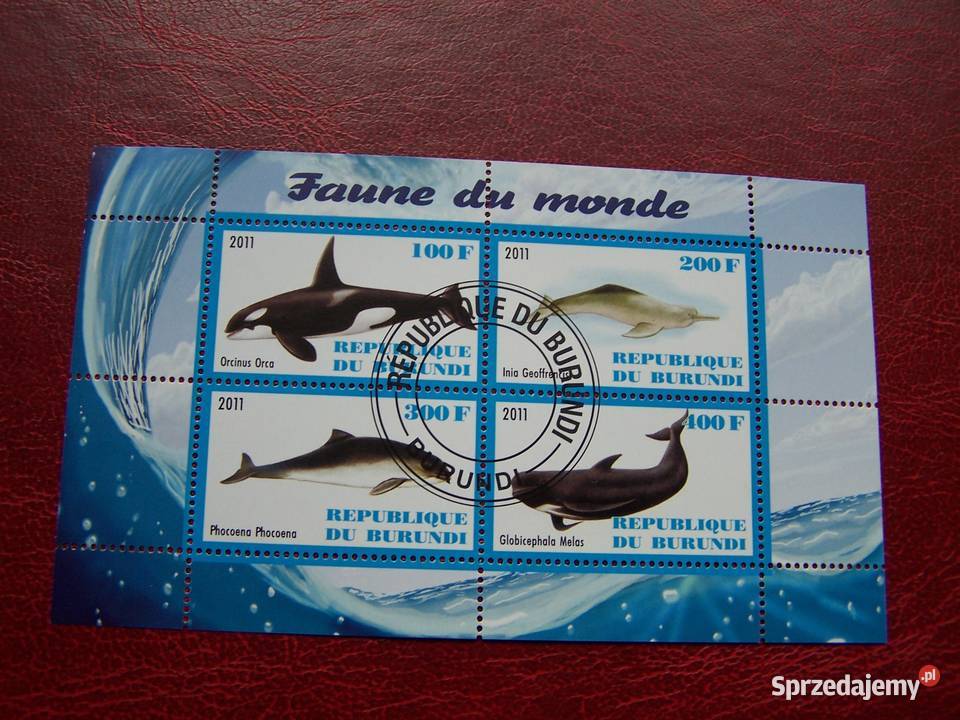 Burundii 2011 CTO Fauna Wieloryby śląskie Tychy sprzedam