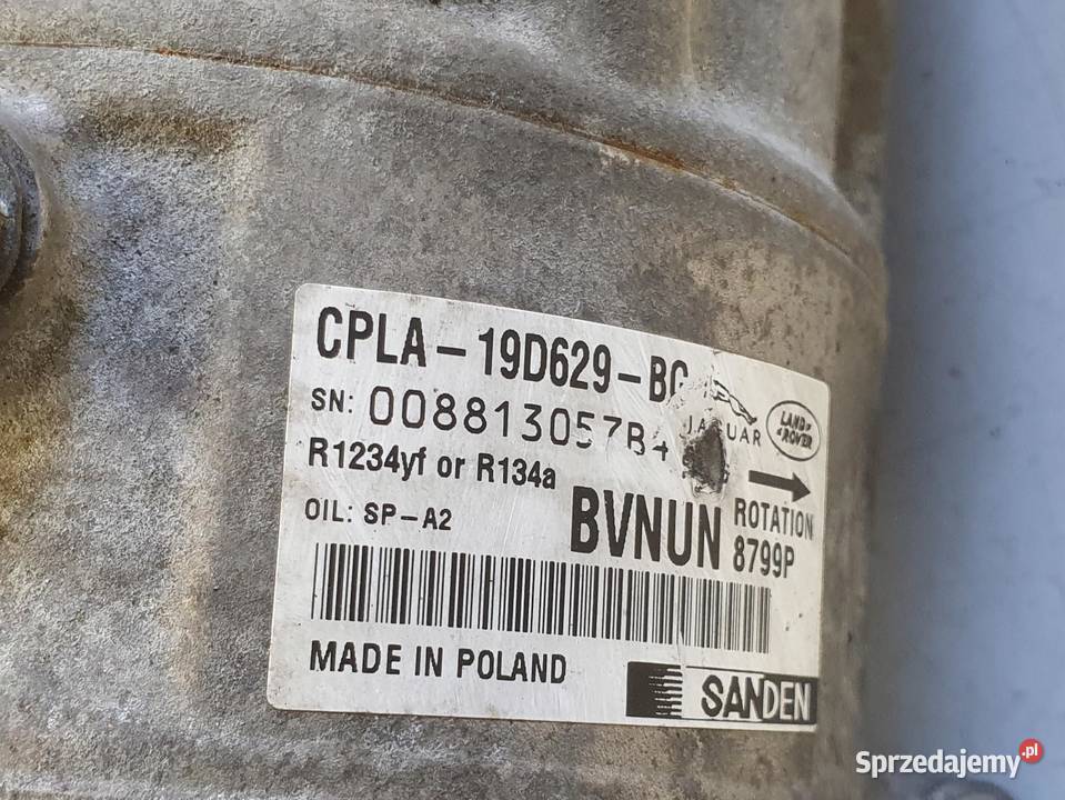 SPRĘŻARKA KLIMATYZACJI Jaguar XF X260 20 D Chełm