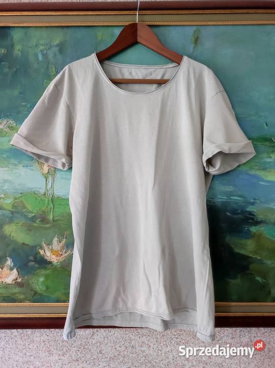 duża męska koszulka Zara bawełniana luźna